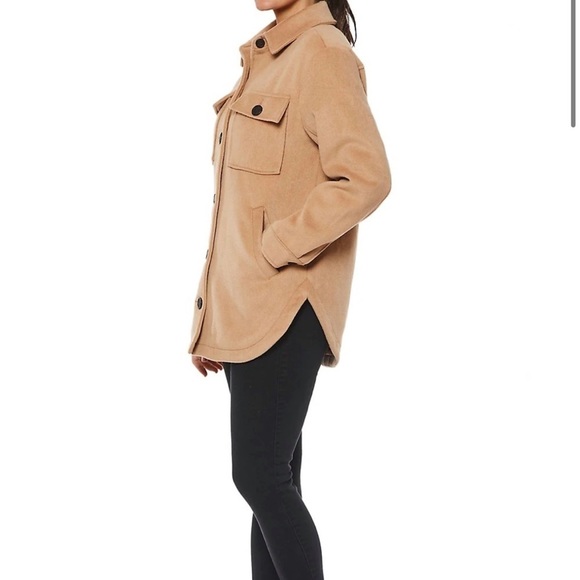 SOLD - NWT SANCTUARY wool blend Shacket Camel colour medium - Picture 5 of 11